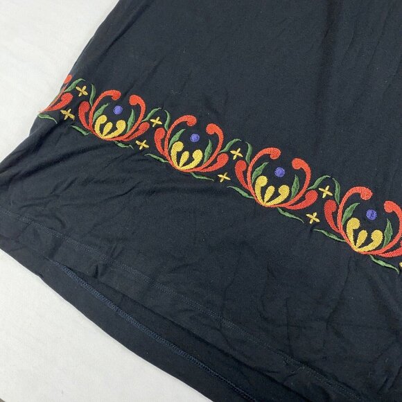 NWOT Sahalie Peasant Dress Embroidered Boho Floral Long Sleeve Women’s Large - Picture 7 of 13